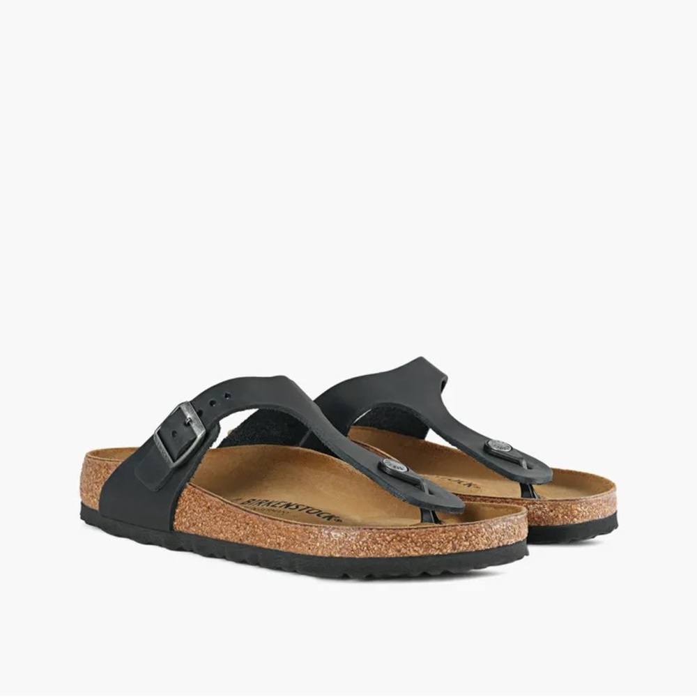 Birkenstock Black Gizeh Thong Sandals Size 40
